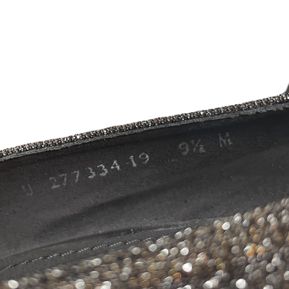 Stuart Weitzman Gold Glitter Metallic Round Toe Pumps Size 9.5M Party WeddingEUC - Picture 13 of 13